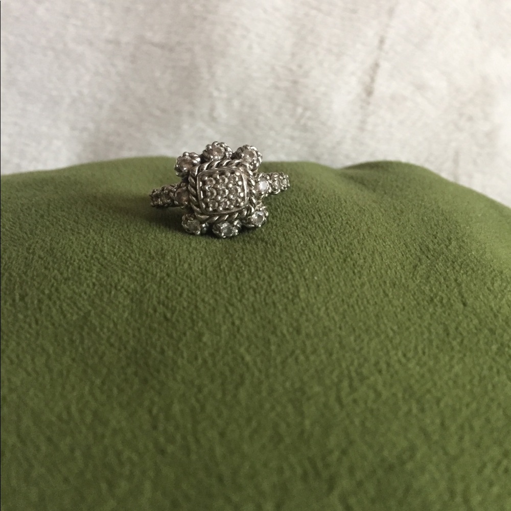 Judith Ripka Sterling Silver CZ Ring